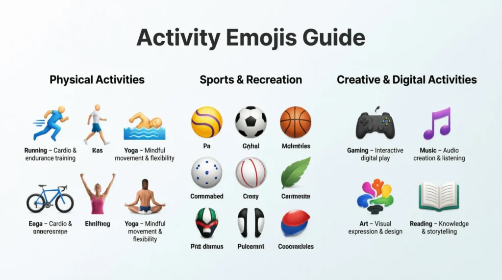 What do activity emoji mean