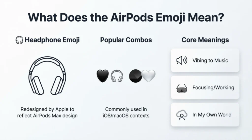 What do airpods emoji mean