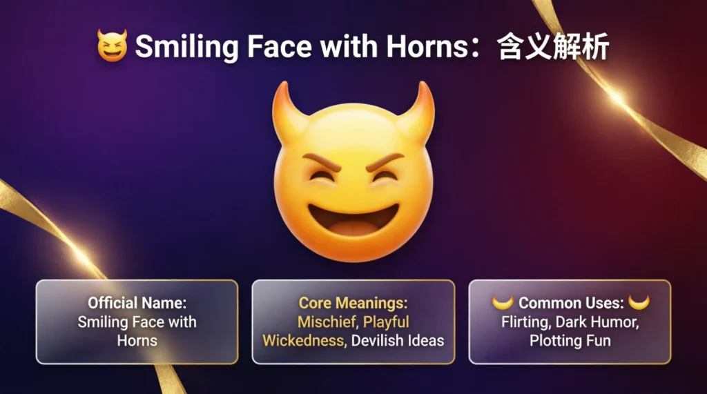 What do diabolical emoji mean