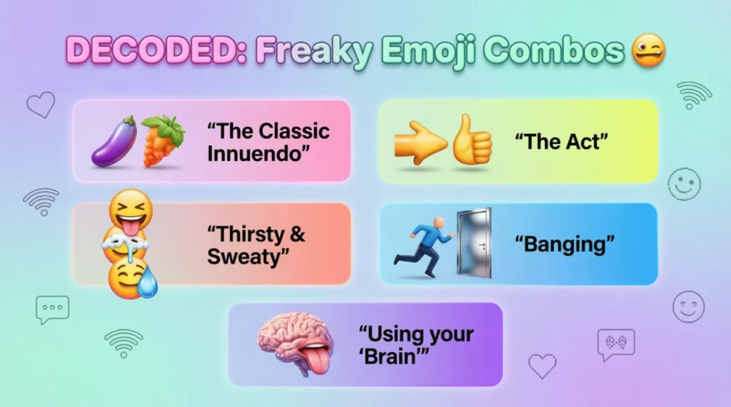 What do freaky emoji combos mean