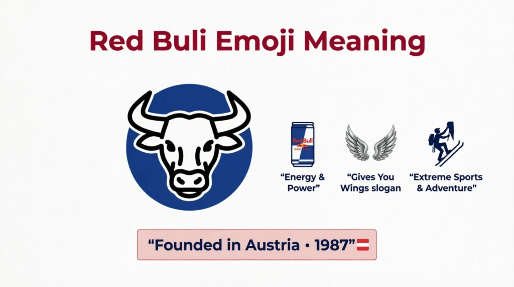 What do red bull emoji mean