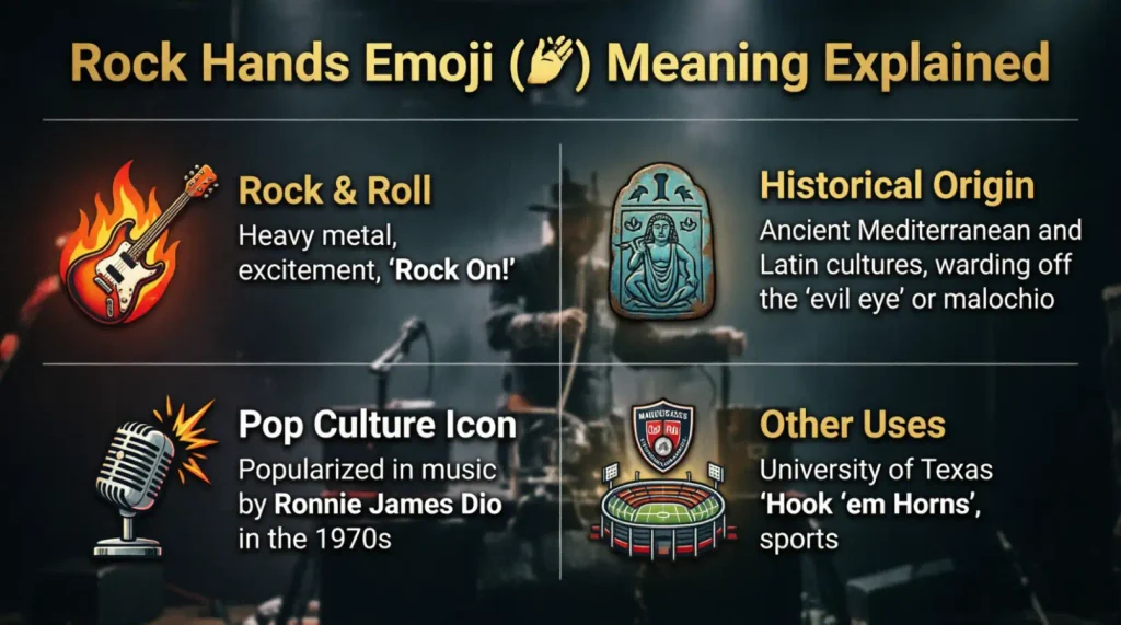 What do rock hands emoji mean